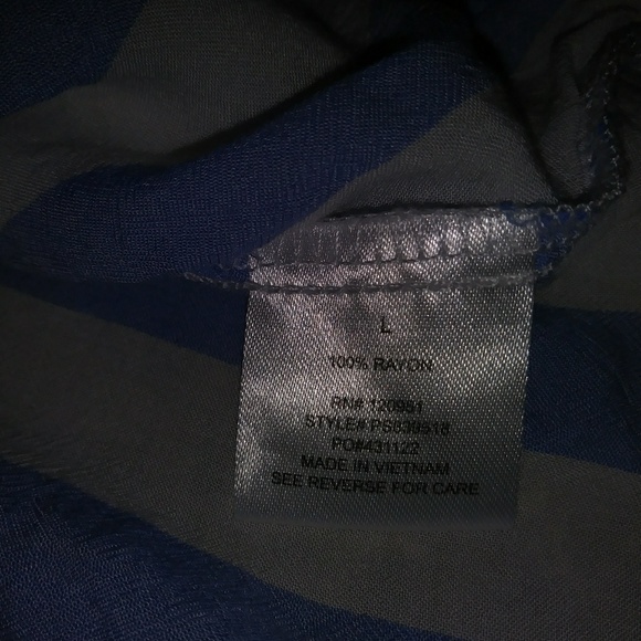 4/$25 PINK ROSE Long Sleeve Blouse Large - Picture 6 of 7